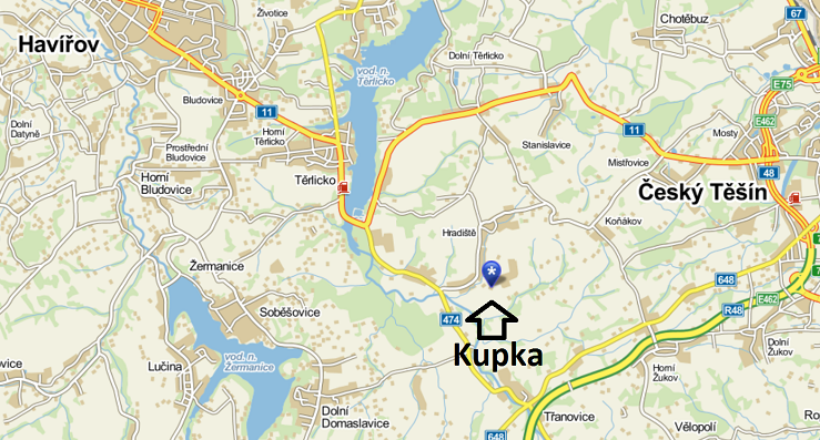 Mapy.cz - msta, lokality a body